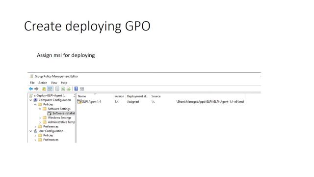 007Deploying GLPI Agent 14 at Windows Active Directory domain