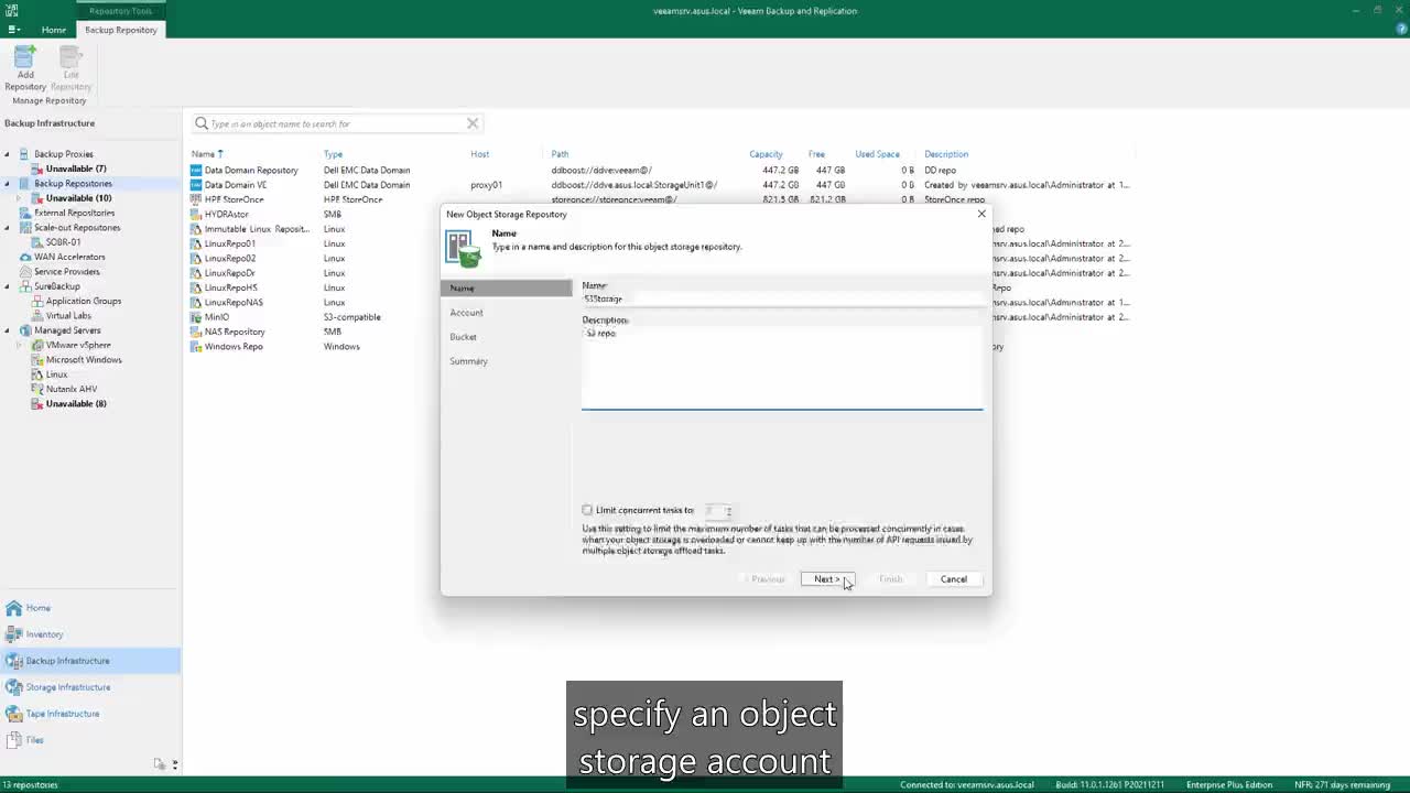 Veeam Cookbook - Adding a New S3 Compatible Object Storage Repositoryburn-in1280x720x264