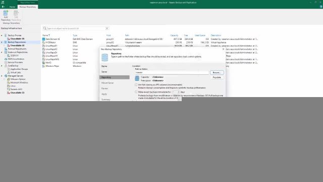 Veeam Cookbook - Adding New Linux Repositoryburn-in1280x720x264