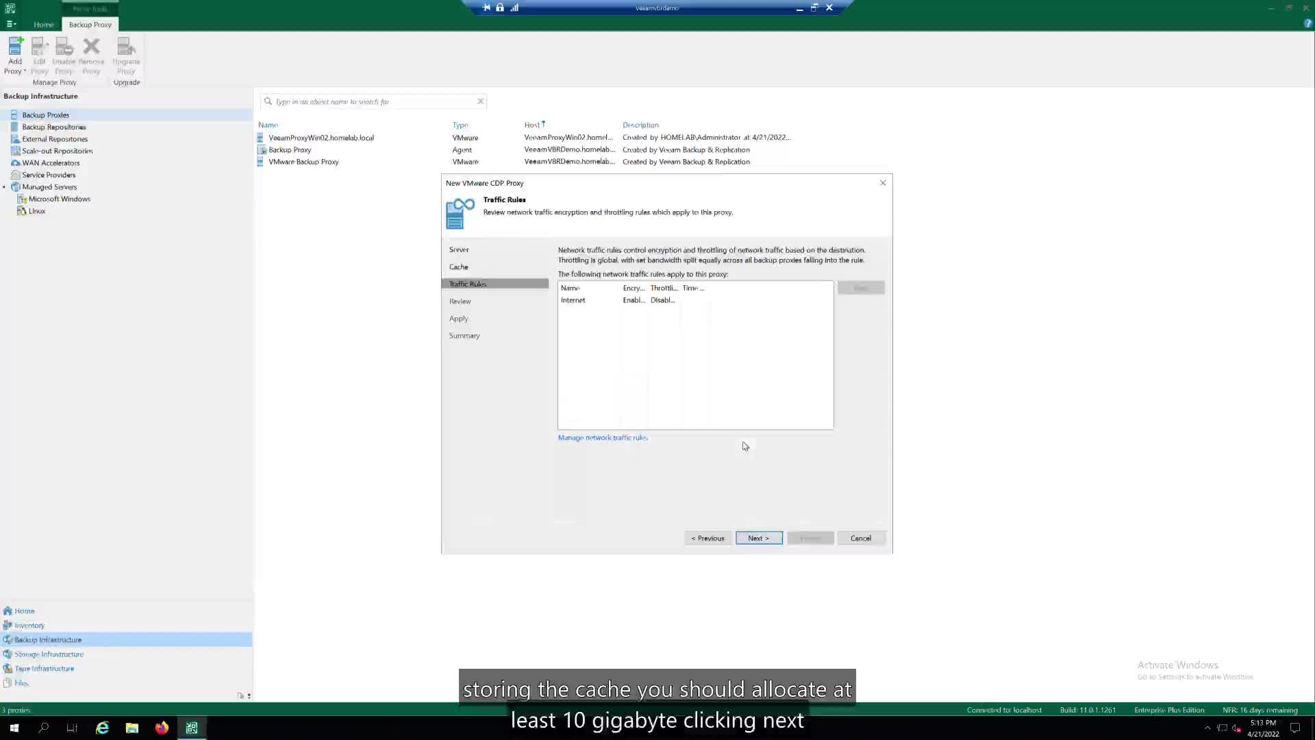 Veeam Cookbook - Adding a new VMware CDP Proxy Serverburn-in1920x1080x264