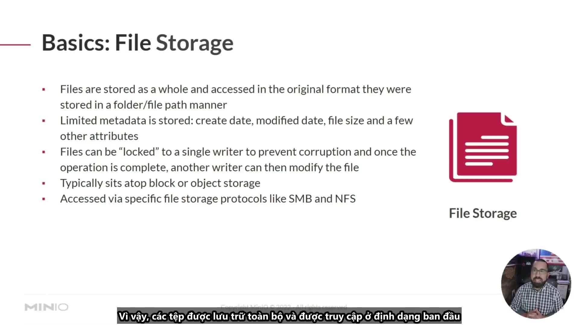 MinIO Object Storage Essentials  Session 1 File Block and Object Basics ObjectStorage