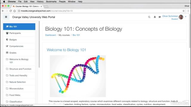 006 Switching roles in Moodle