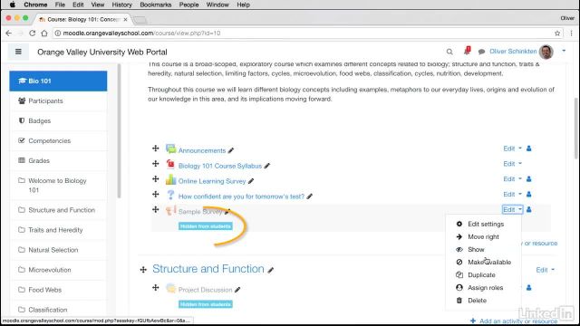 001 The Moodle learning management system