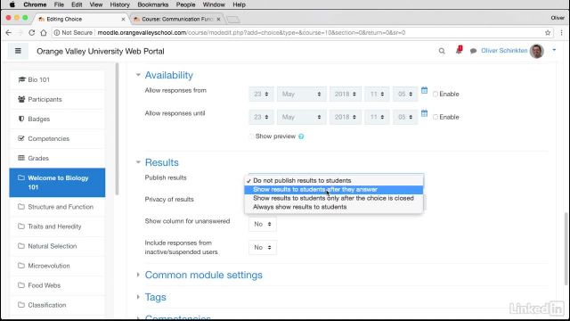 006 Choice survey and feedback