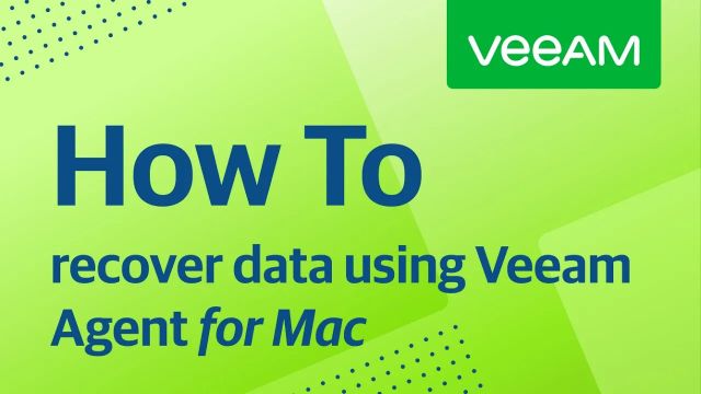 How to recover data using Veeam Agent for Mac