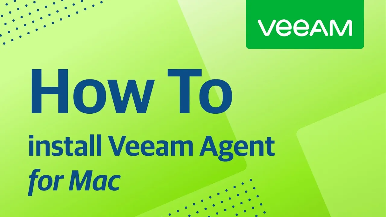 How to install Veeam Agent for Mac