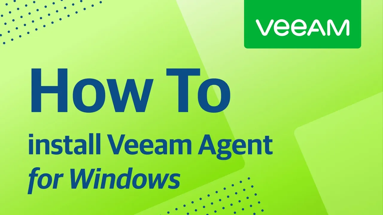 How to install Veeam Agent for Windows