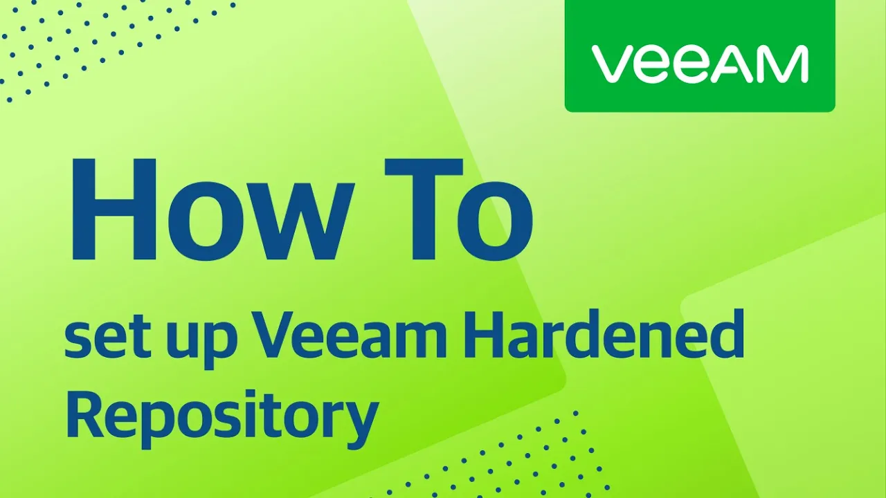 How to set up Veeam Hardened Repository