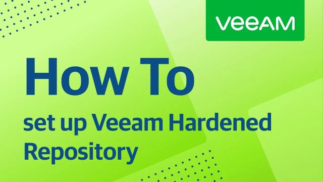 How to set up Veeam Hardened Repository