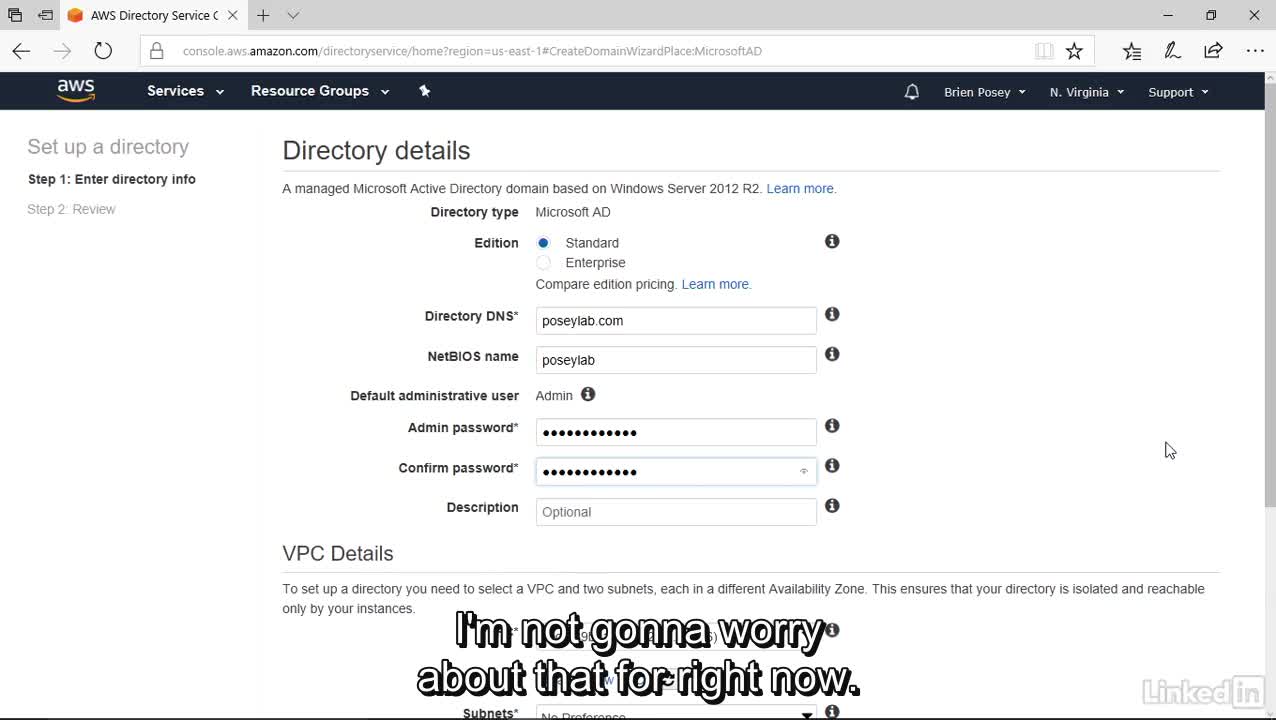 29-Create An Aws Directory-2