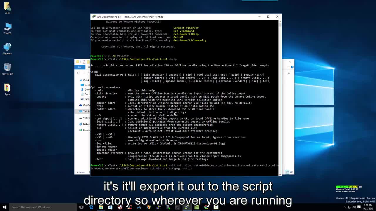 03-Create A Custom Esxi Image With Esxi-Customizer-Ps Script-5-5