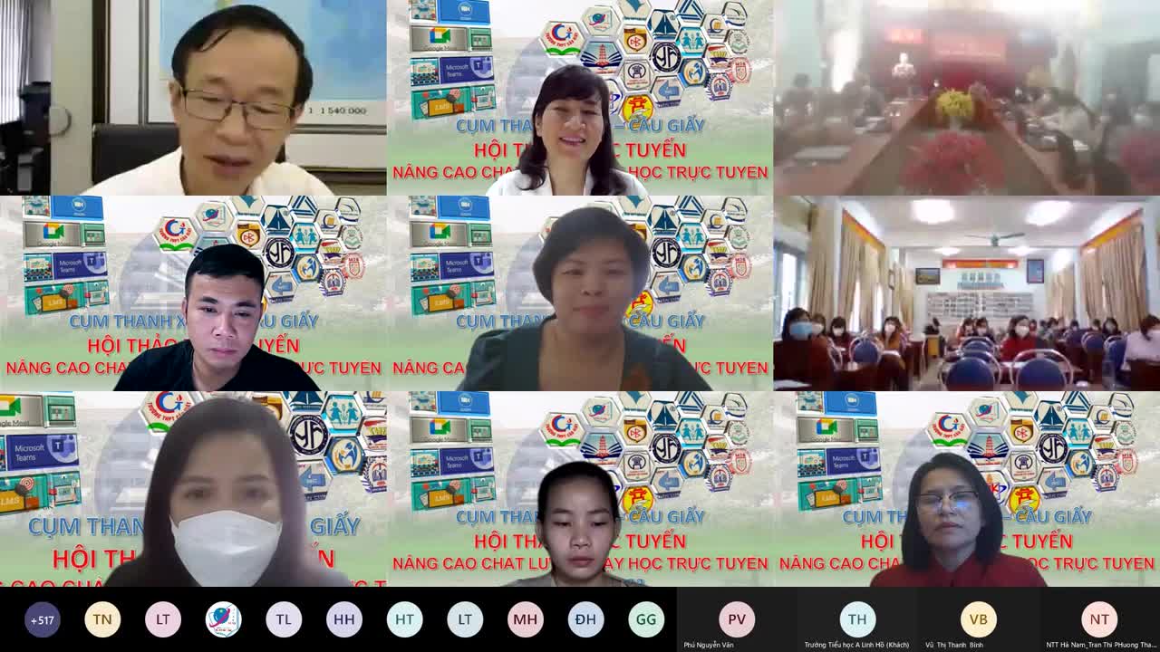 Hội thảo Nâng cao chất lượng dạy học trực tuyến, cụm Thanh Xuân - Cầu Giấy, 06-03-2022