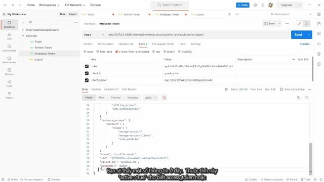 Part 3 - Using keycloak APIs to generate token, check the validity, and logout the user_burn-in_1920x1080_x264